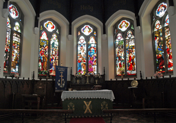 Picture of the sanctary area of the church building